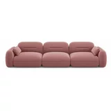 Interieurs 86 Ružičasta baršunasti sofa 320 cm Audrey –