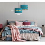  Duolla - Luster na sajli DUO 1xE27/15W/230V prečnik 40 cm tirkizna/zlatna | Eponuda.com