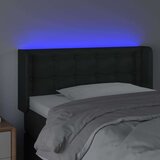  Posteljno vzglavje črno 83x16x78/88 cm umetno usnje, (20735344) | Shoptok.si