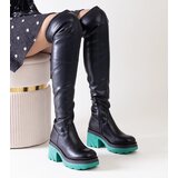 Gemre Black insulated boots on a chunky heel Meragomi | shoptok.hr