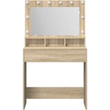  Toaletni stol s LED svjetlima u boji Sonoma hrasta 79x41x135 cm | shoptok.hr