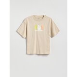 Reserved Pamučna majica - boja kože | shoptok.hr