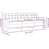  Trosjed od tkanine krem 210 cm | shoptok.hr