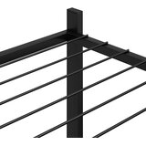  Stalak za cvijeće 83 x 25 x 60 cm crni željezni | shoptok.hr
