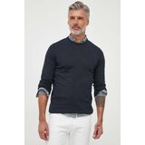 Barbour Pamučni pulover Essentials boja: tamno plava, lagani, MKN0932 | shoptok.hr