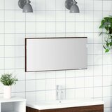  Ogledalna omara z LED svetlobo Rjava hrast 80x37 cm, (22008358) | Shoptok.si