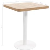 Bistro stol svjetlosmeđi 60 x 60 cm MDF | shoptok.hr