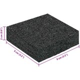  Gumenasti granulatni vanjski pod Crna 9 x 9 x 2 cm Guma | shoptok.hr