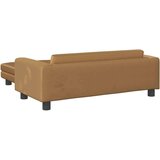  Pasja postelja s podaljškom rjava 100x50x30 cm žamet | Shoptok.si