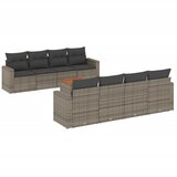  9-dijelni set vrtnih sofa od poliratana s jastucima sivi | shoptok.hr