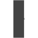 Ormarić Omarica za shranjevanje 2 pcs Črna 80 x 40 x 140 cm Jeklo, (5000152770) | Shoptok.si