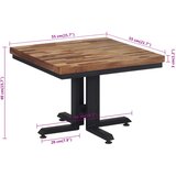  Stolić za kavu 55x55x40 cm od masivne obnovljene tikovine | shoptok.hr