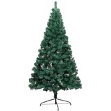  Umjetna osvijetljena polovica božićnog drvca zelena 240 cm | shoptok.hr