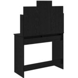  Toaletni stol s ogledalom s policom Crni hrast 96 x 39 x 142 cm | Eponuda.com