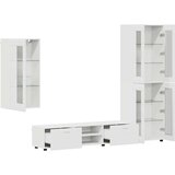  Set TV komoda s ladicama s policom Bijelo Konstruirano drvo | shoptok.hr