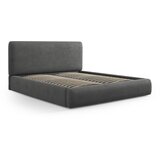 Cosmopolitan Design Sivi tapecirani bračni krevet s prostorom za odlaganje s podnicom 160x200 cm Colonel – Cijene