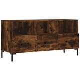 Maison Chic TV omarica - TV stojalo - Televizijska omarica dimljeni hrast 102x36x50 cm inženirski les, (21699644) Cene