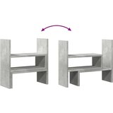  Organizator za stol podesivi boja betona 40 x 17 x 41 cm drveni | shoptok.hr