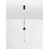 Nova Luce Mat crna LED viseća svjetiljka keramička s mogućnosti zatamnjivanja sa sjenilom od akrilnog stakla ø 8 cm Stalactite – | shoptok.hr