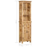 vidaXL Police za knjige od masivnog drva manga 50 x 30 x 180 cm | shoptok.hr