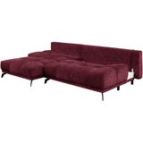 Hom`in KOTNA SEDEŽNA GARNITURA, šenilja temno rdeča | Shoptok.si