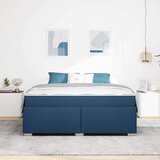  Konstrukcija postelje z vzmetnico Modra 180 x 200 cm blago, (5000126814) | Shoptok.si