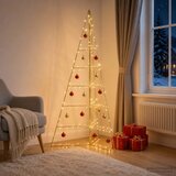  Metalna božićna jelka KUOPIO 140 cm Čelik Zlatno - 140 cm Zlatno bez LED svjetala | shoptok.hr