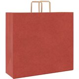  Papirnate vrećice 250 kom s ručkama crvene 54x15x49 cm | shoptok.hr