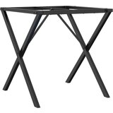 Furnova Noge za jedilno mizo X-okvir 70x70x73 cm lito železo, (21946740) | Shoptok.si
