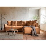 Miuform Ciglasta sklopiva kutna garnitura od samta (s desnim kutom) Lazy Lukka – | shoptok.hr