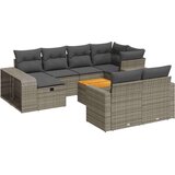 vidaXL 11-dijelni set vrtnih sofa od poliratana s jastucima sivi | shoptok.hr