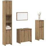 vidaXL 4-dijelni set kupaonskog namještaja käsityöläinen tammi | shoptok.hr