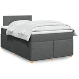 Maison Chic Box spring postelja - Vzmetna postelja z vzmetnico temno siva 120x200 cm blago SL16505, (21895985) | Shoptok.si