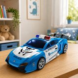  Avtomobilski robot 2v1 policijski avto izstreljevalec majhni roboti luči zvoki | Shoptok.si