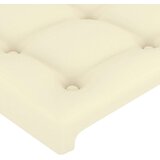  Posteljni okvir z vzglavjem krem 140x190 cm umetno usnje, (20907389) | Shoptok.si
