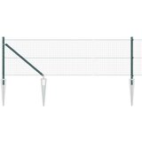 vidaXL zavarena žičana ograda sa 13 sidrenih stupova Zelena 0.5x25 m čelik | shoptok.hr