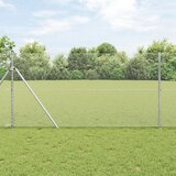 vidaXL Heksagonalna ograda Pocinčani čelik 5000 x 0.05 x 100 cm Izdržljivo | shoptok.hr