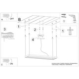 Lestenec TUULA M črna 4000K, (21348298) | Shoptok.si