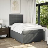  Krevet s oprugama i madracem tamnosivi 120 x 200 cm od tkanine | shoptok.hr