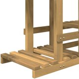  Stalak za biljke Bijela 118 x 25 x 96,5 cm Čvrsto drvo akacije | shoptok.hr