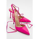 LuviShoes Bonje Fuchsia Women's Heeled Shoes Cene