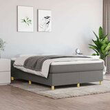  Box spring postelja z vzmetnico temno siva 140x200 cm blago, (20725399) Cene