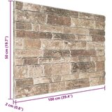  Zidne panele 10 pcs Šareni 100 x 50 cm EPS pjena - multicolour brick | shoptok.hr