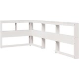  Polica za knjige uzglavlje L-oblika bijelo 75 cm borovine | shoptok.hr