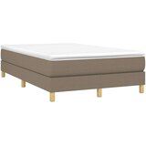 Krevet s oprugama i madracem smeđesivi 120 x 200 cm od tkanine | shoptok.hr
