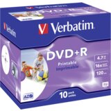 Verbatim 1x10 DVD+R 4,7GB Jewel 16x Speed, printable Cijene