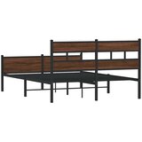  Okvir kreveta bez madraca smeđi hrast 140x190 cm izrađeno drvo | shoptok.hr