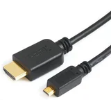 S Box HDMI-HDMI-D Mikro kabel 2m črn HDMI-MICRO