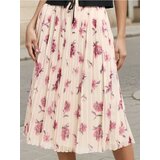 Sinsay Plisirana midi suknja s cvjetnim uzorkom | shoptok.hr