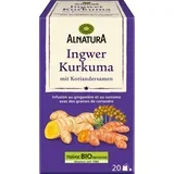 Bio čaj iz ingverja in kurkume s semeni koriandra - 20 čajnih vrečk